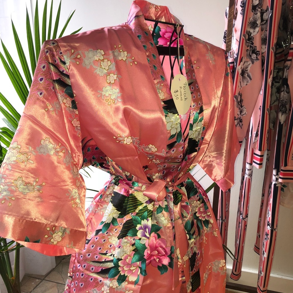 Peacock Kimono Robe.